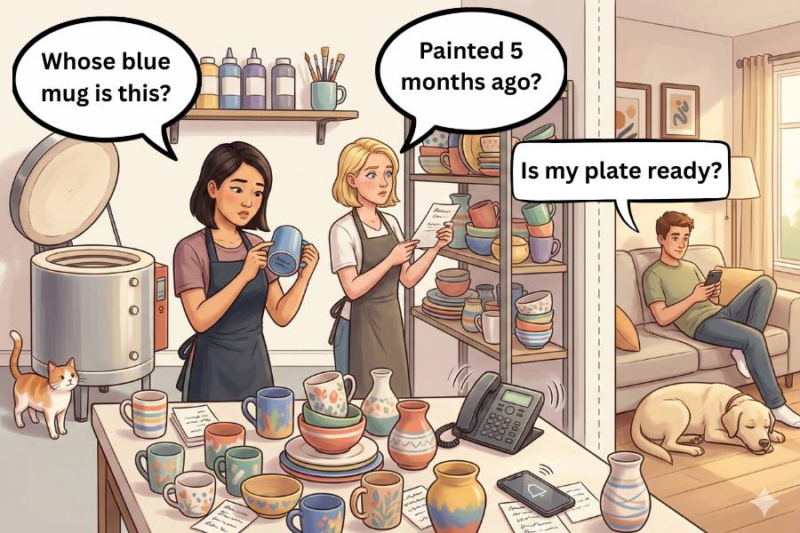 Kiln day chaos — the struggles of manual item tracking