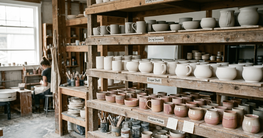 Greenware to Pickup: Designing a Pottery Studio Workflow
